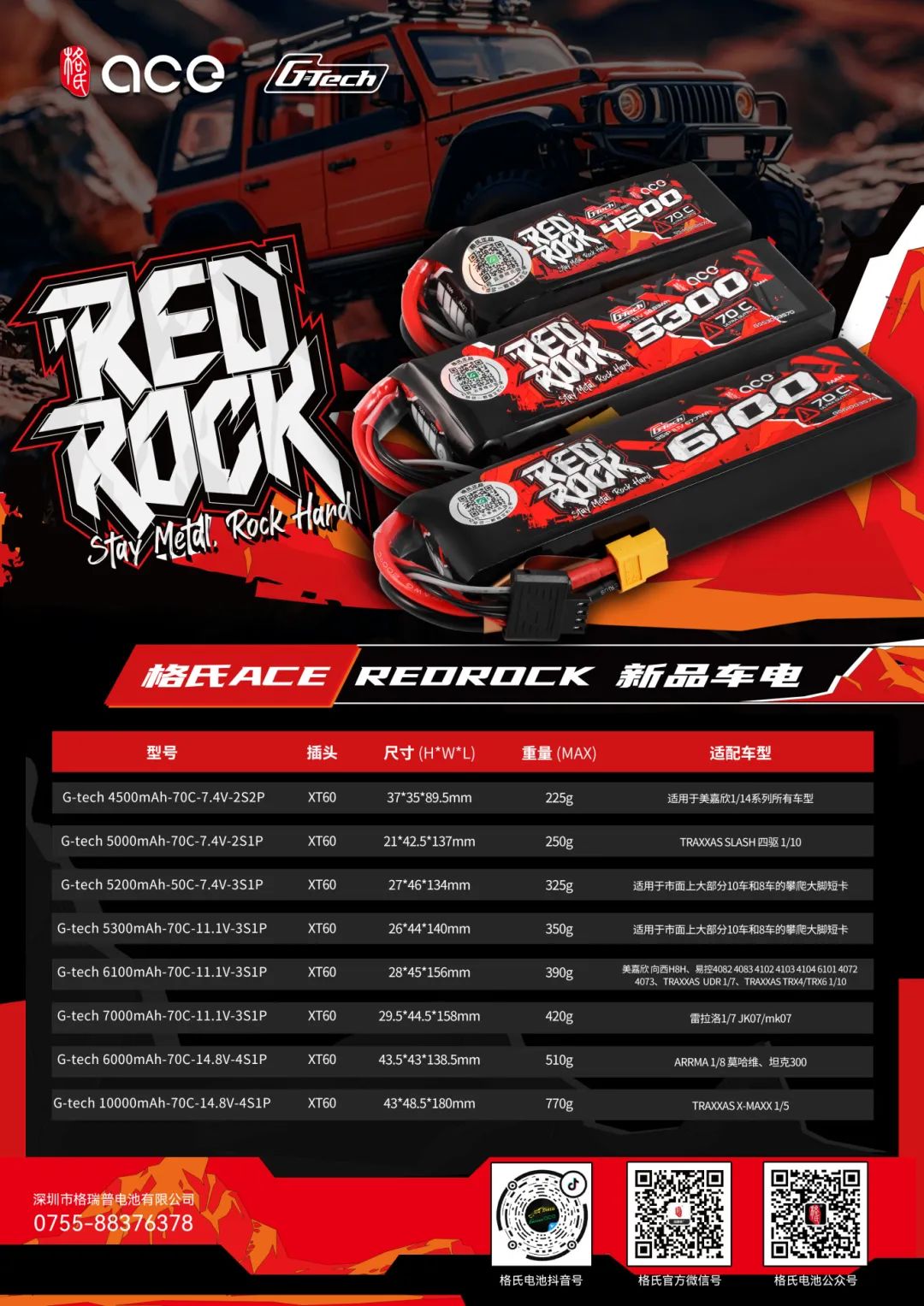 Red Rock車電電池